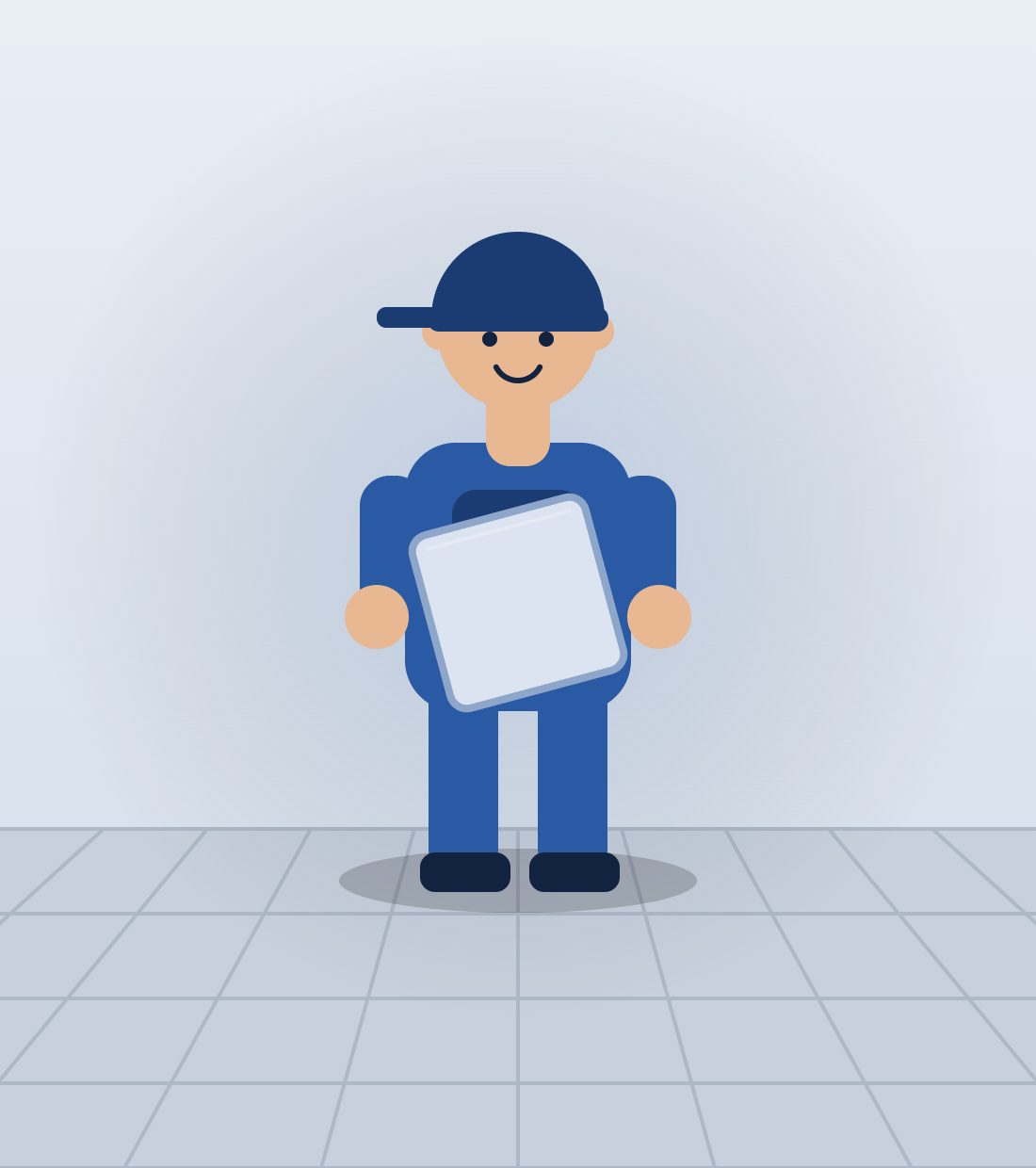 Illustration – Fliesenverlegung S. Sauer